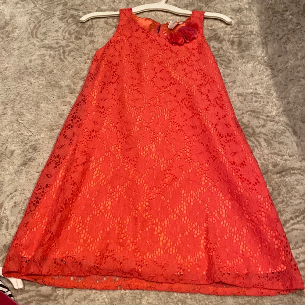 NWT Girls size 8 pink and coral dress from Children’s Place!